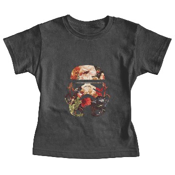 Discover Floral Print Stormtrooper Baby Tees