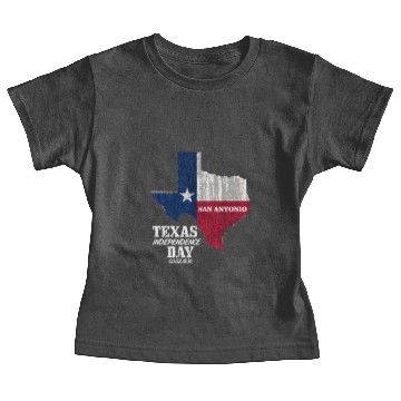 Discover TEXAS INDEPENDENCE DAY 1836 SAN ANTONIO TX Baby Tees
