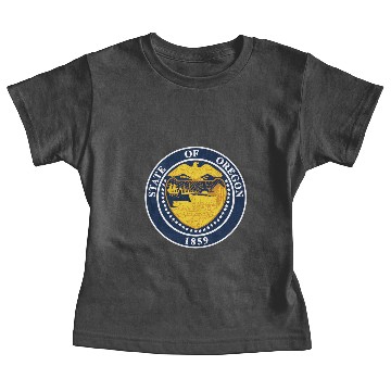 Discover Oregon State Seal Baby Tees