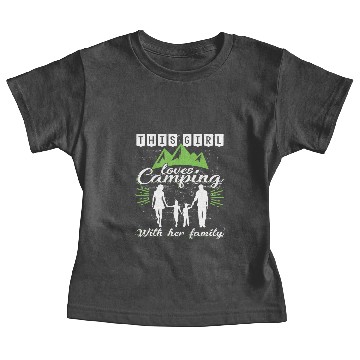 Discover This Girl Loves Camping With Her Family Baby Tees