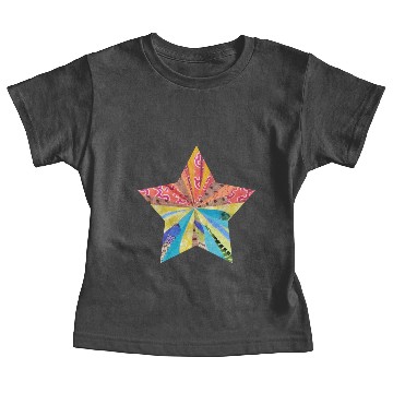 Discover artTS STAR collage art multi Baby Tees