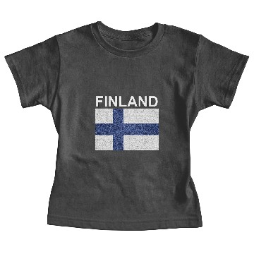 Discover finland flag stained glass effect design Baby Tees