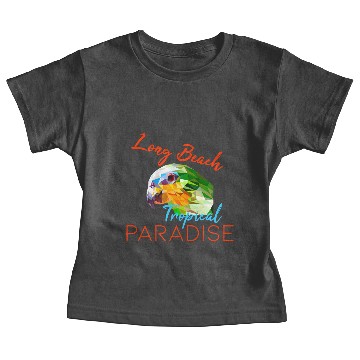 Discover Parrot Long Beach lettering Baby Tees