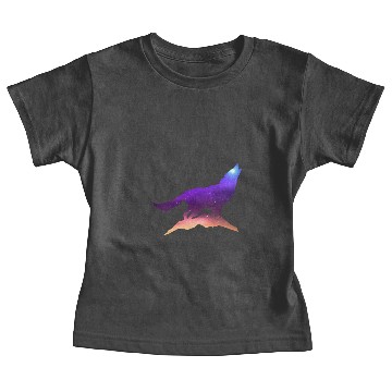 Discover Galaxy Wolf Baby Tees