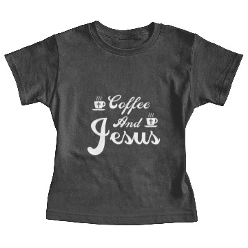 Discover Coffee and Jesus Apparel Christian Gift Idea Baby Tees