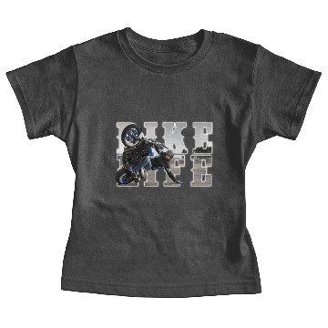 Discover bikelife phototext Baby Tees