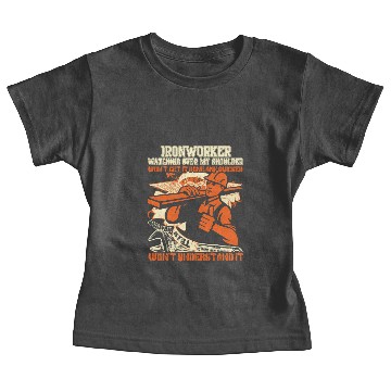 Discover Ironworker Watching Over My Shoulder Baby Tees