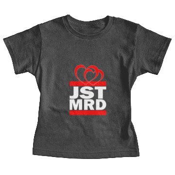 Discover Just Married with hearts Baby Tees