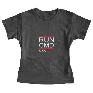 Discover Run CMD Computer Programmer Logo Baby Tees