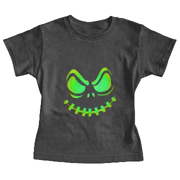 Discover Scary Evil Pumpkin Face Halloween Jack-O-Lantern Baby Tees