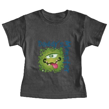 Discover Daddy's Monster - Green Baby Tees