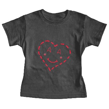 Discover Blushing Heart Balloon Smiley Face Baby Tees