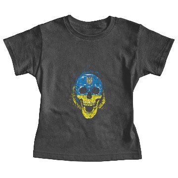 Discover Skull Ukraine Baby Tees