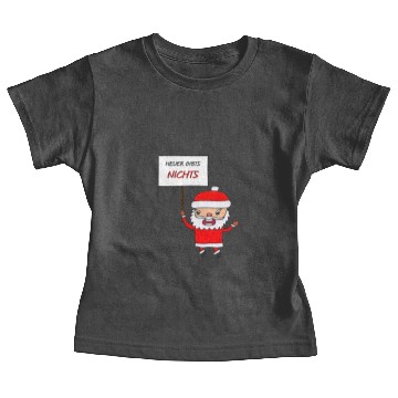 Discover Grumpy Santa with shield Baby Tees