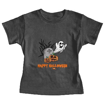 Discover Halloween Ghost Gravestone Pumpkin Tombstone Baby Tees