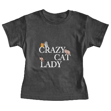 Discover Crazy Cat Lady Baby Tees