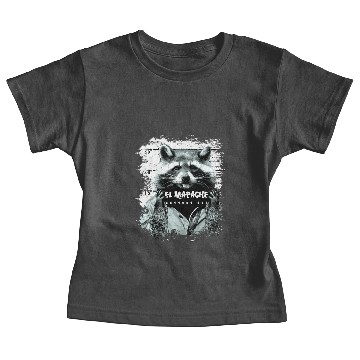 Discover Animal Print Gift El Mapache Baby Tees