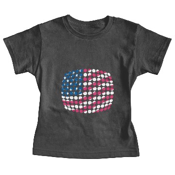 Discover US flag (Dotted) Baby Tees