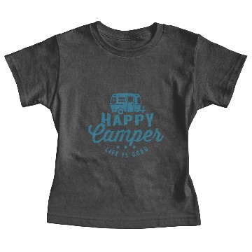 Discover Happy camper no frame Baby Tees