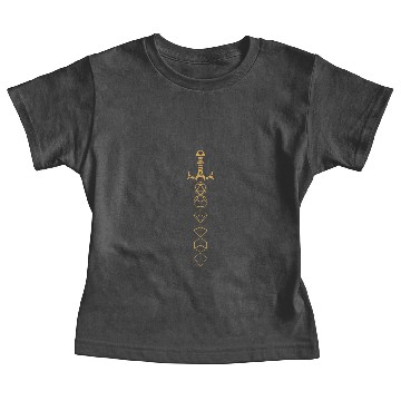 Discover Bronze Polyhedral Dice Sword Tabletop RPG Baby Tees