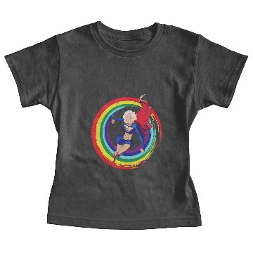 Discover Rainbow Rap Girl Super Hero LGBT Rights Pride Baby Tees