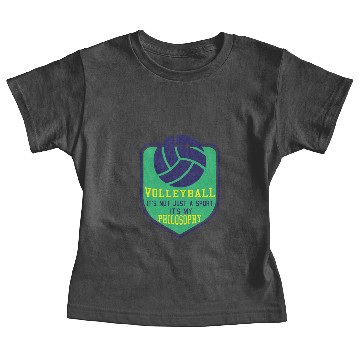 Discover Volleyball it's my Philosophy Baby Tees
