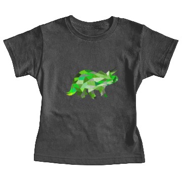 Discover triceratops green Baby Tees