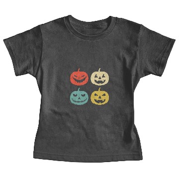 Discover Halloween Pumpkin Vintage Jack-o-lantern Baby Tees
