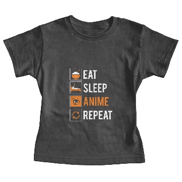 Discover Eat Sleep Anime Repeat Gift Baby Tees