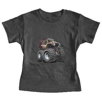 Discover Off road 4x4 desert tan jeeper cartoon Baby Tees