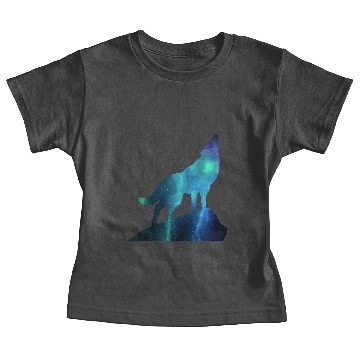 Discover Galaxy Wolf Baby Tees