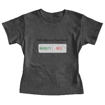 Discover Naughty or Nice Baby Tees