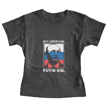 Discover Putin on Flag Baby Tees