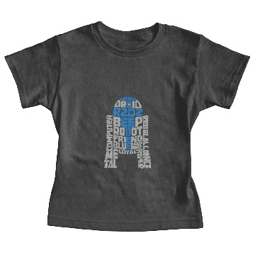 Discover R2D2 Typography Baby Tees