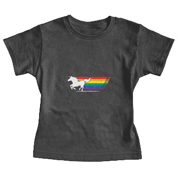 Discover Rainbow Unicorn Gallop Baby Tees