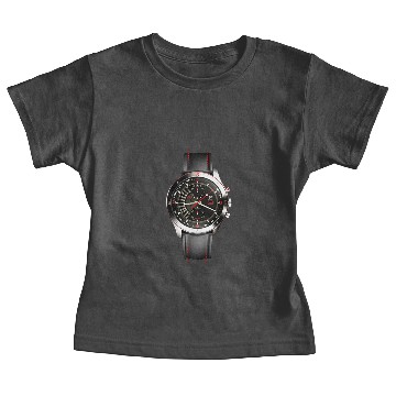 Discover black leather strap Baby Tees