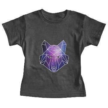 Discover Geometric Wolf | Low Poly Galaxy Wolf Pack Baby Tees