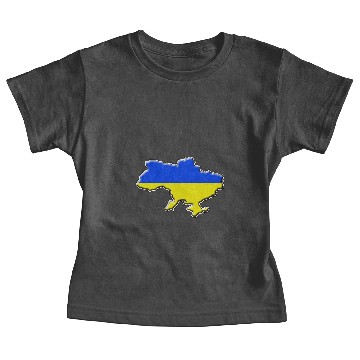 Discover Ukraine Flag Map Baby Tees