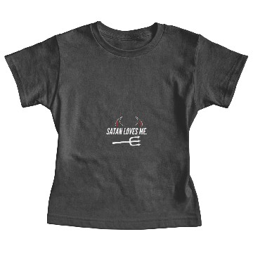 Discover Satan loves me I devil funny dark humor gift idea Baby Tees