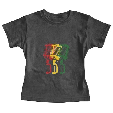 Discover Reggae Music Microphone Beach Jam Retro Gift Idea Baby Tees