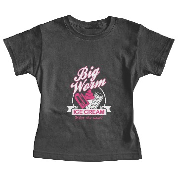 Discover BIG WORM ICE CREAM Baby Tees