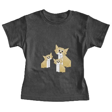 Discover Origami cat and kittens Baby Tees