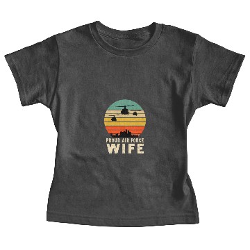 Discover Proud Air Force Wife Baby Tees