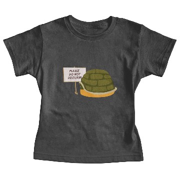 Discover Do Not Disturb Turtle Sleeping Baby Tees