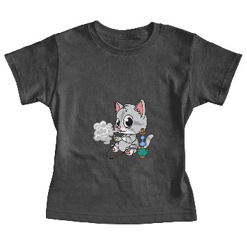 Discover cute cat smoking shisha Baby Tees