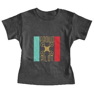 Discover Drone Propeller Pilot Gift Hexicopter Baby Tees