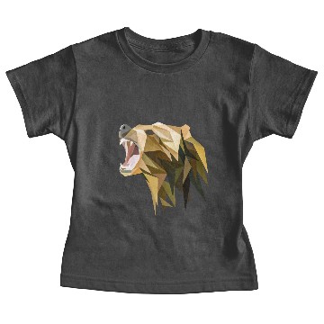 Discover Polygon grizzly bear Baby Tees