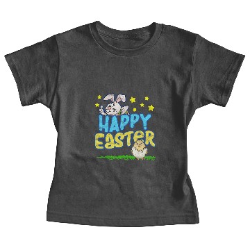 Discover Happy Easter Day-Easter Bunny Egg Hunt Baby Tees