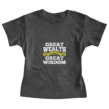 Discover Philosophy Great Wealth Baby Tees