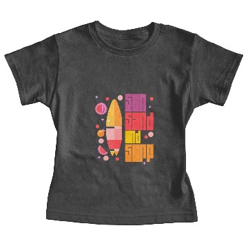 Discover Sun sand and surf Baby Tees